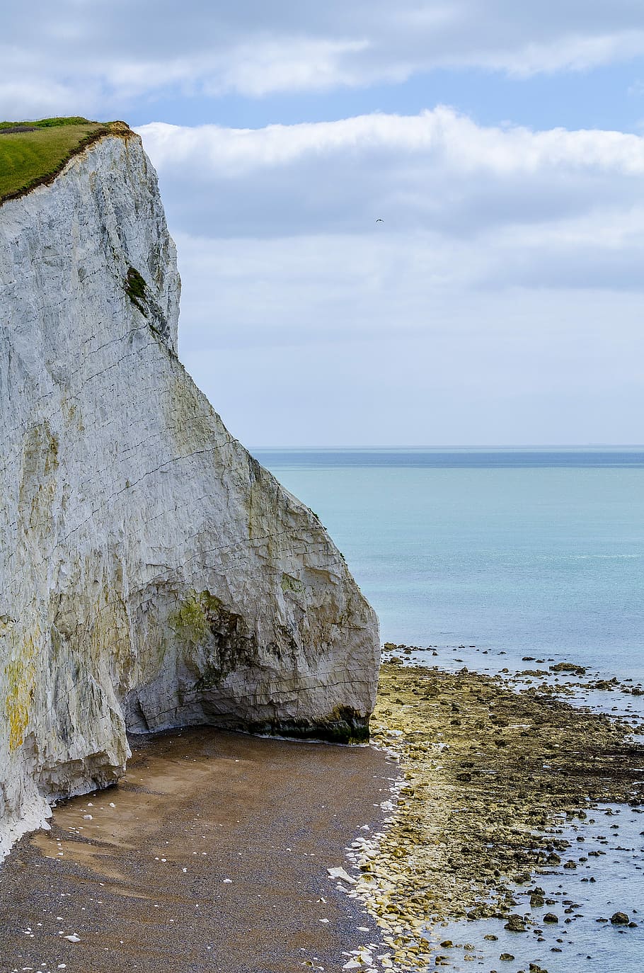 White Cliffs, Sea, Landscape, coast, nature, sky, water, coastline HD wallpaper