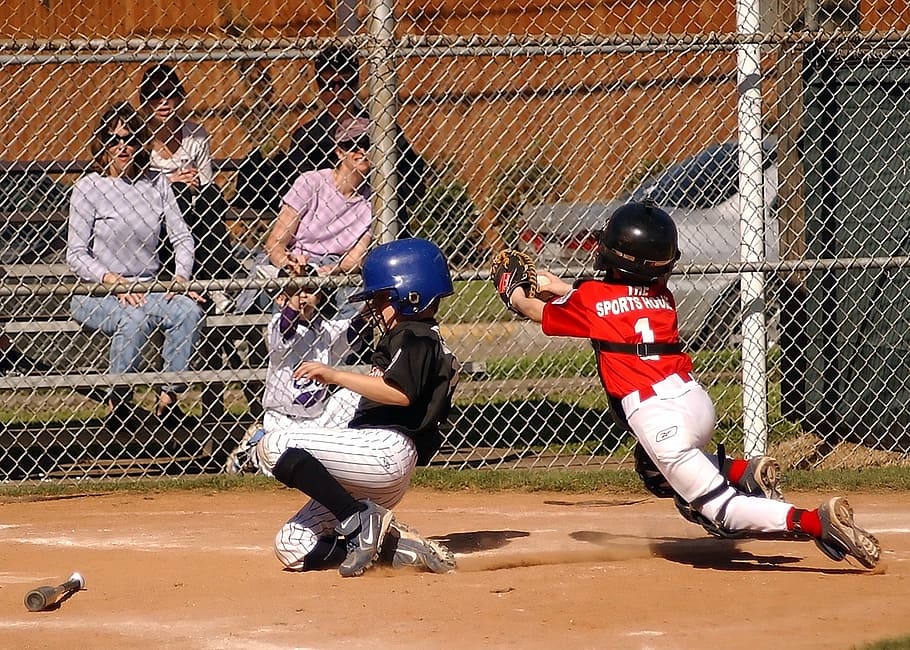 baseball, runner, scoring, sliding, slide, sport, game, score HD wallpaper