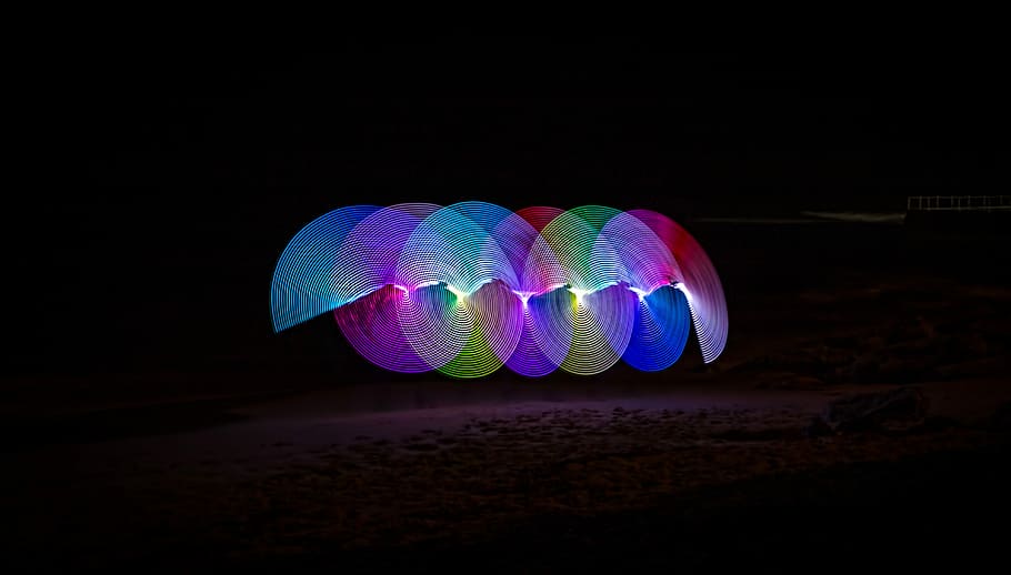time lapse photography of lights, lighted multicolored wallpaper HD wallpaper