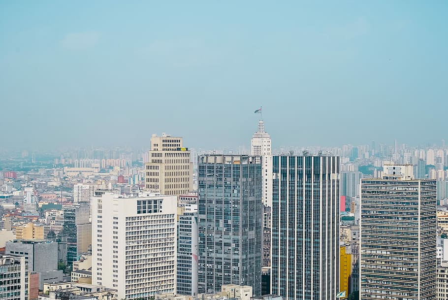 Sao Paulo Skyscraper - Brazil, aerial view photography of skyscrapers, HD wallpaper