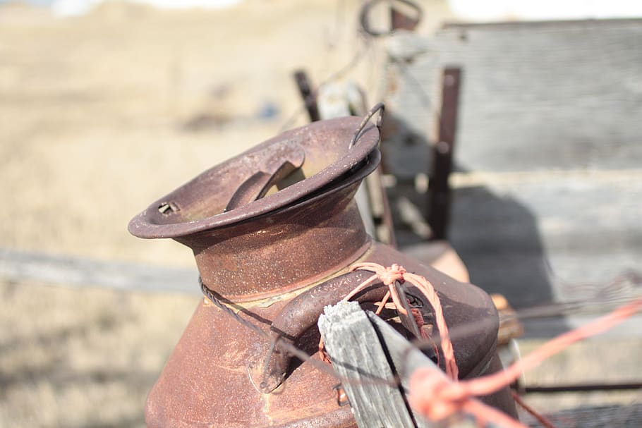 rusty, old, western, antique, metal, day, focus on foreground HD wallpaper