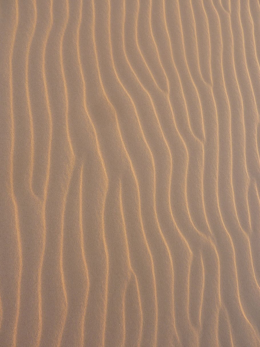 brown sand, Pattern, Beach, Texture, nature, no people, full frame HD wallpaper
