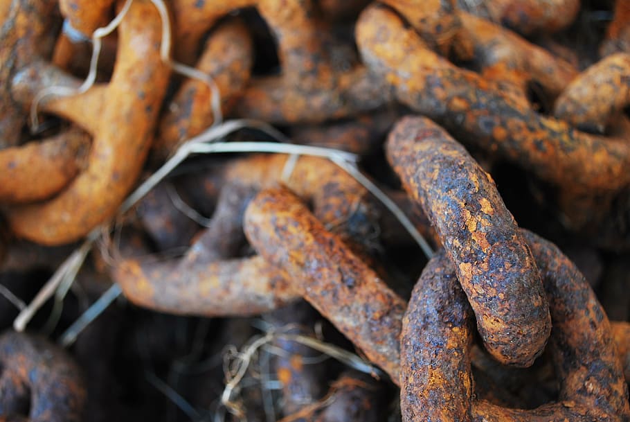 Chain, Rust, Iron, Metal, Texture, strong, macro, weathered HD wallpaper