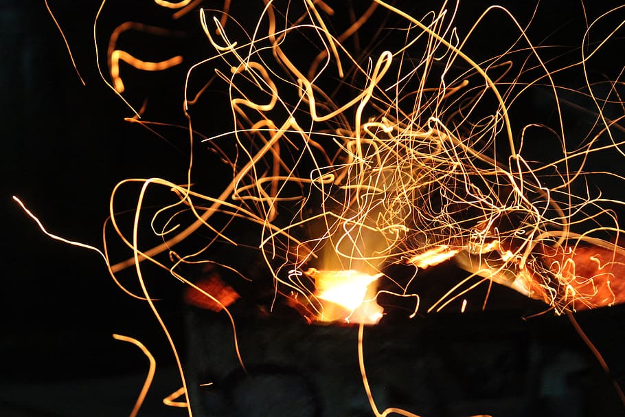 light, fire, flame, burn, hot, heat, bright, yellow, warm, power HD wallpaper