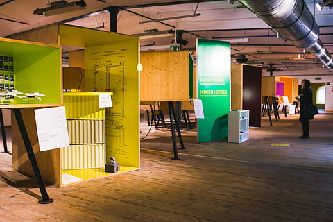Modern design exhibition, art, installation, gallery, exposition HD wallpaper