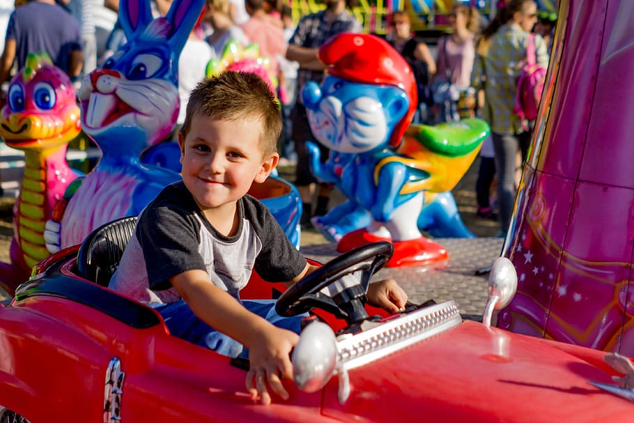 boy, pleasure, carousel, child, life, arts culture and entertainment HD wallpaper