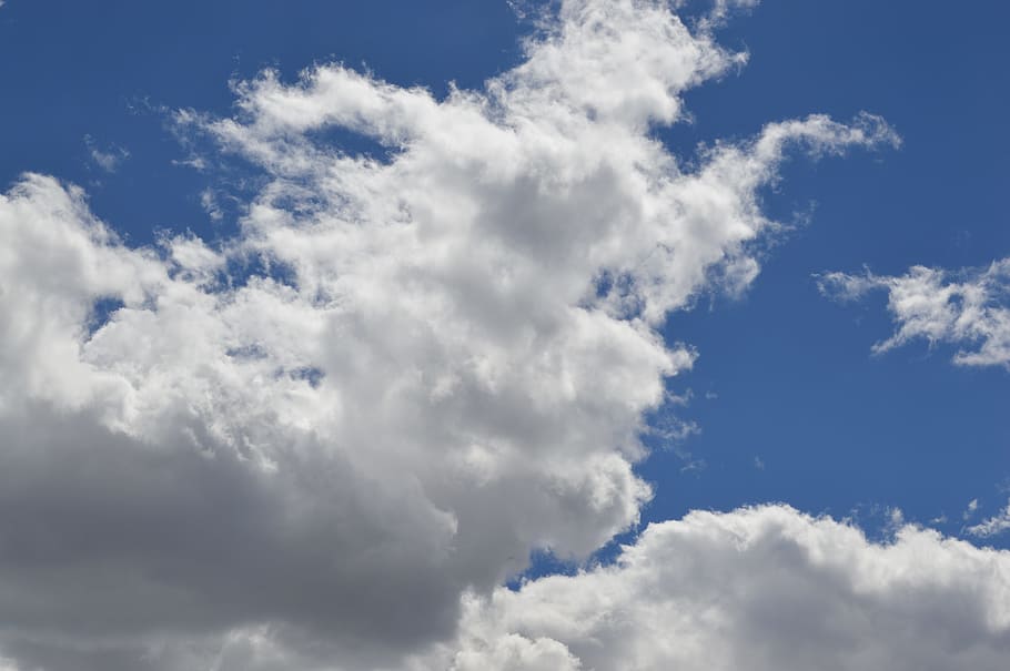 White Clouds, Blue Sky, Sky, Fall, fall sky, cloud - sky, backgrounds HD wallpaper