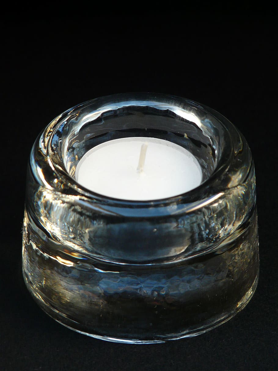 tealight, candle, burn, burning down, candlestick, glass, transparent HD wallpaper
