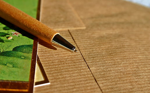 brown pen, leave, map, envelope, post, paper, letters, penpal HD wallpaper