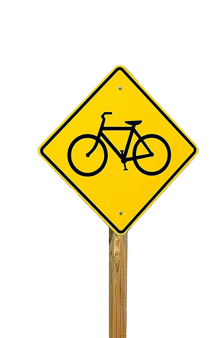 warning, traffic, danger, safety, bike, bicycle, road, sign, HD wallpaper