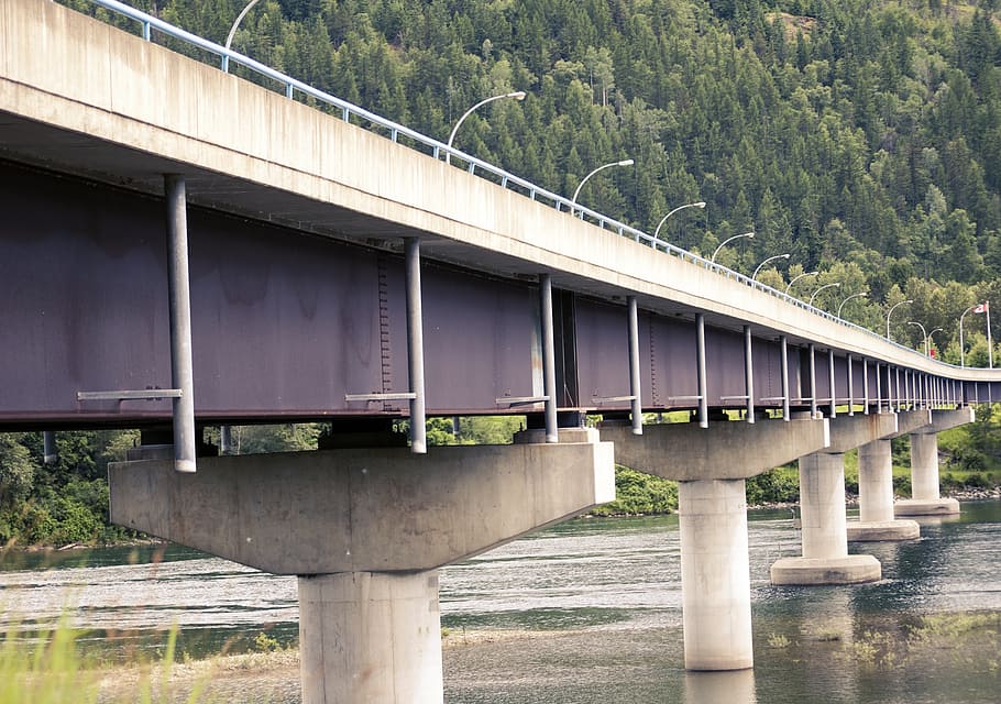 bridge, infrastructure, concrete, build, road, highway, architecture HD wallpaper