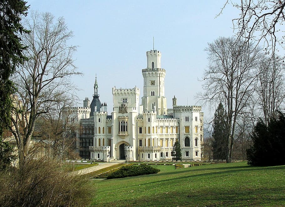 Castle, Park, Architecture, south bohemia, czech republic, historically, HD wallpaper