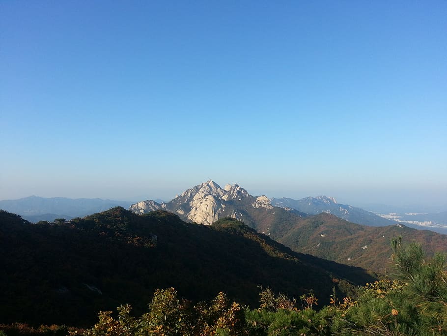 mountain, sky, rock, scenics - nature, beauty in nature, tranquil scene HD wallpaper