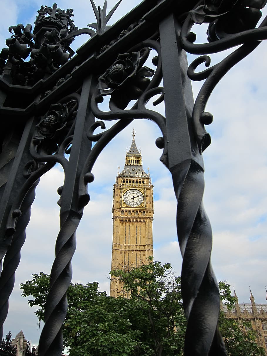 Tower, Clock, Big Ben, England, London, iron, metal, architecture