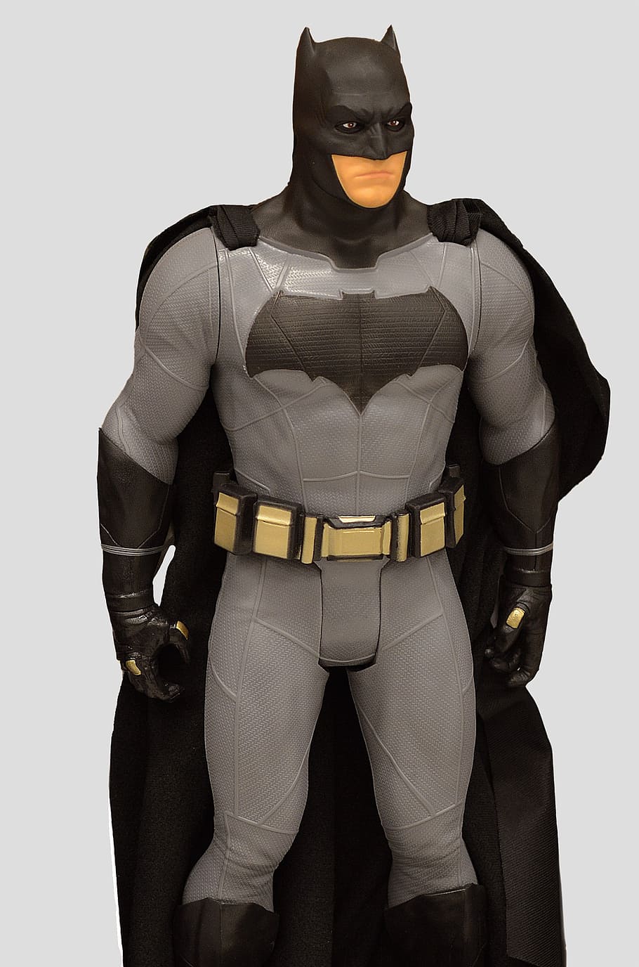 Batman action figure, superhero, cape, mask, costume, male, doll