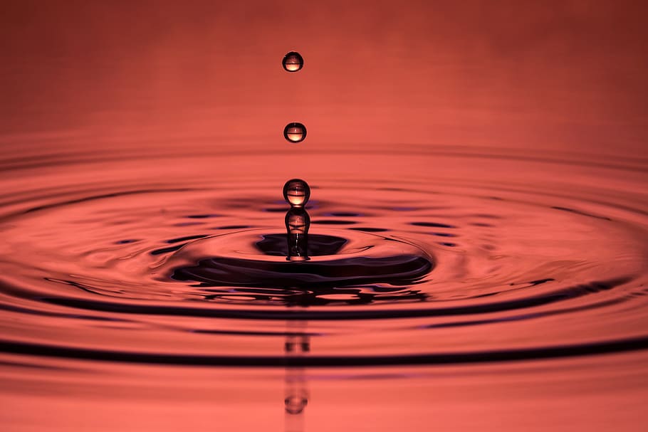 water, drip, close, liquid, drop of water, hochspringender high drop HD wallpaper