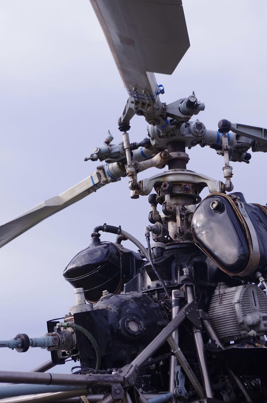 unpowered propeller, helicopter, blades, aviation, aircraft HD wallpaper