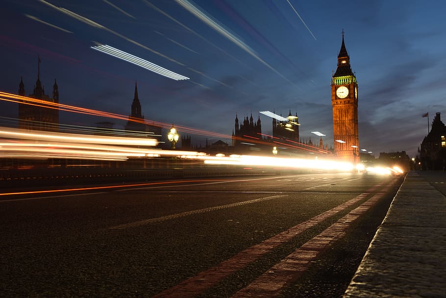 Big Ben, London, architecture, blur, blurred, blurry, building HD wallpaper