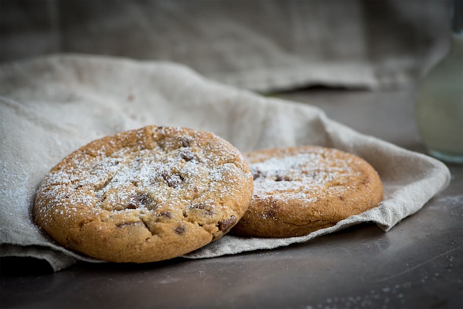 cookie, lighter cookie, nut cookie, food, baked food, nutrition HD wallpaper