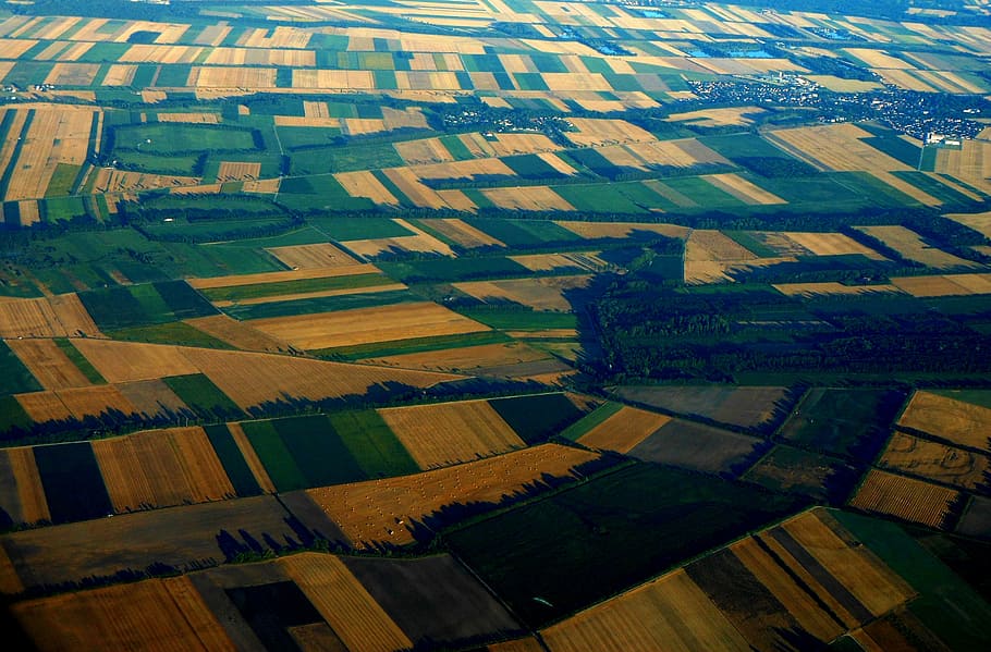 Earth, Plow, Parcel, Aerial Photo, agriculture, aerial view HD wallpaper