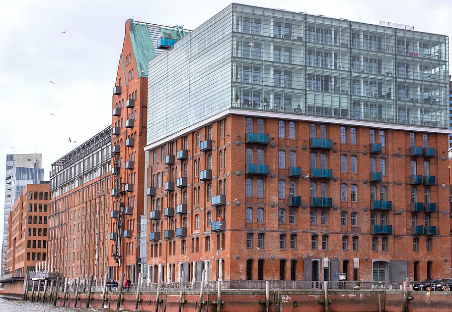 architecture, building, hamburg, facade, building exterior HD wallpaper