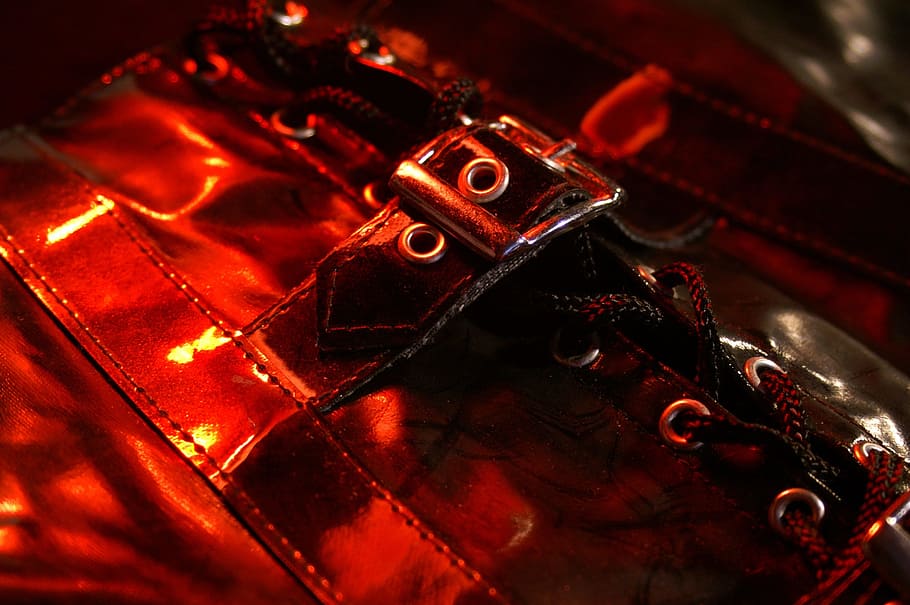 Corsage, Paint, red light, metal, no people, close-up, gear HD wallpaper