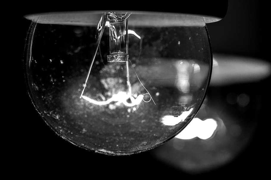 incandescence, light, reflection, light bulb, glass - material HD wallpaper