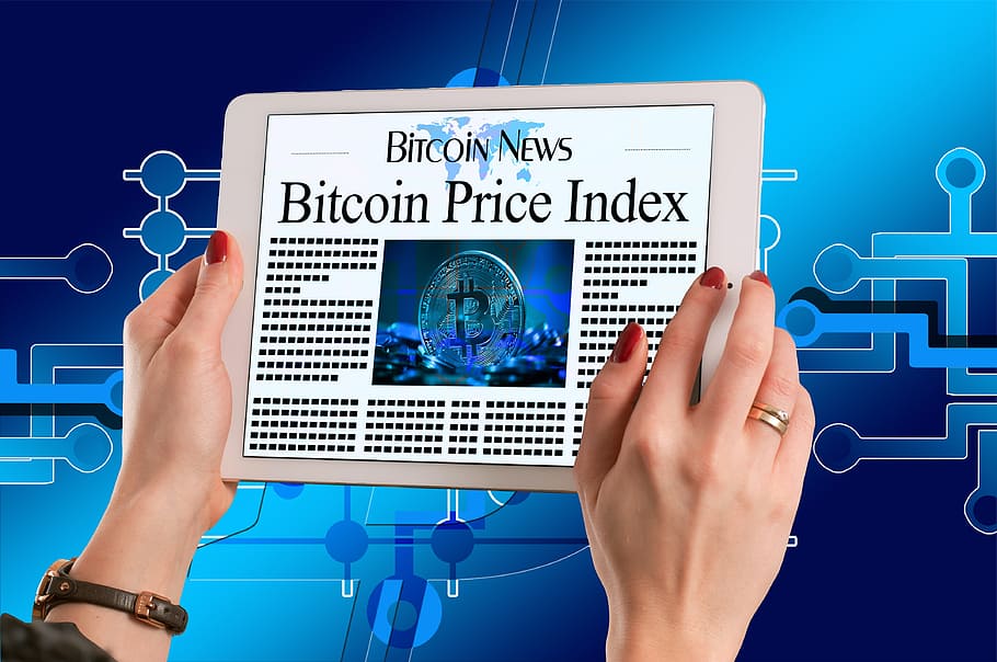 Bitcoin news advertisement, money, electronic money, currency, HD wallpaper