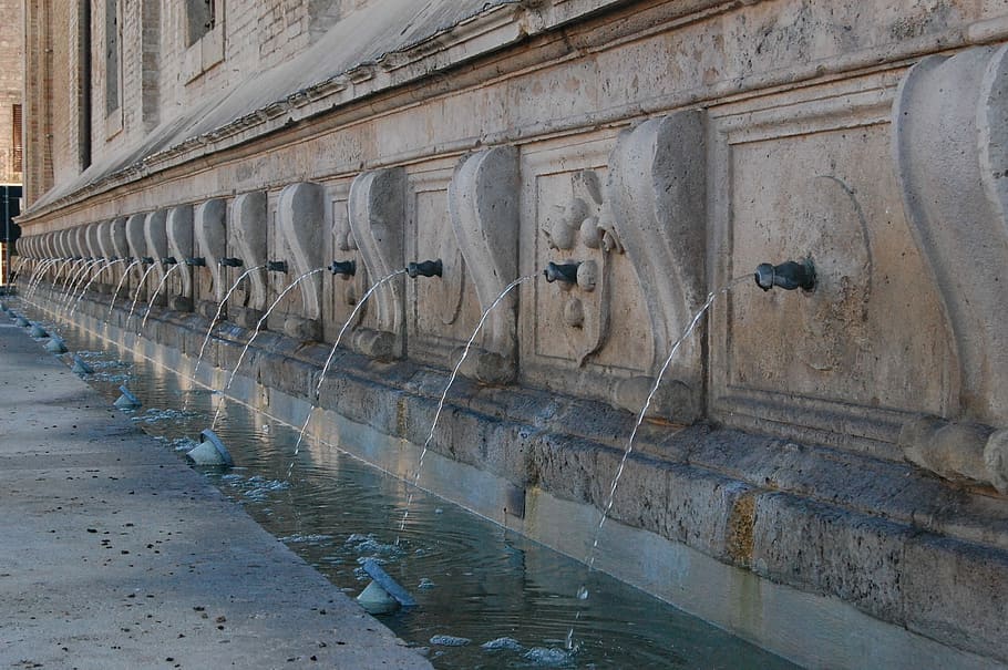 Fountain, Assisi, Holiday, history, water, architecture, travel destinations HD wallpaper