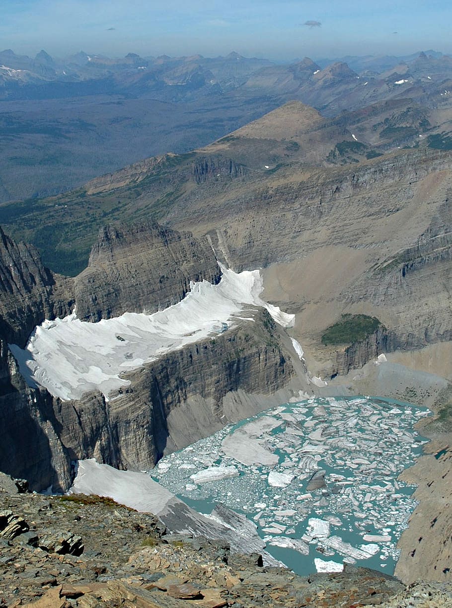 Grinnell Glacier in 2009 in Glacier National Park, Montana, photo, HD wallpaper