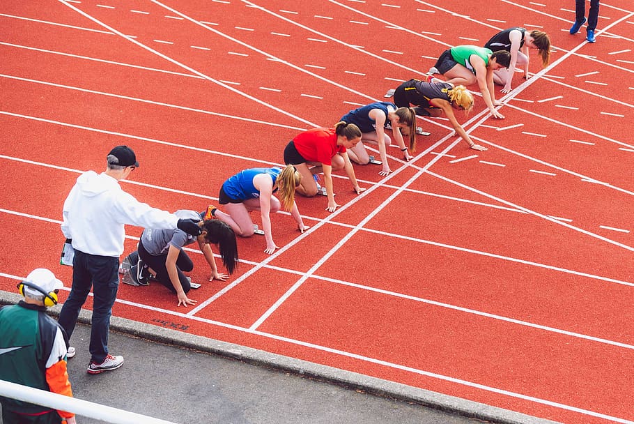 HD wallpaper: race, track and field, running, sport, sprint, start, runners  | Wallpaper Flare