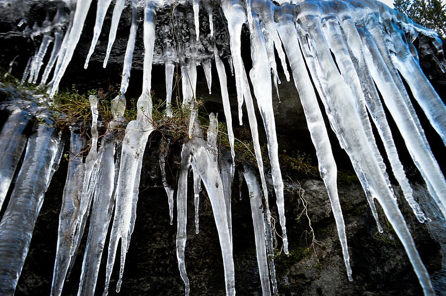 ice, mountain, nature, winter, beauty in nature, icicle, no people HD wallpaper