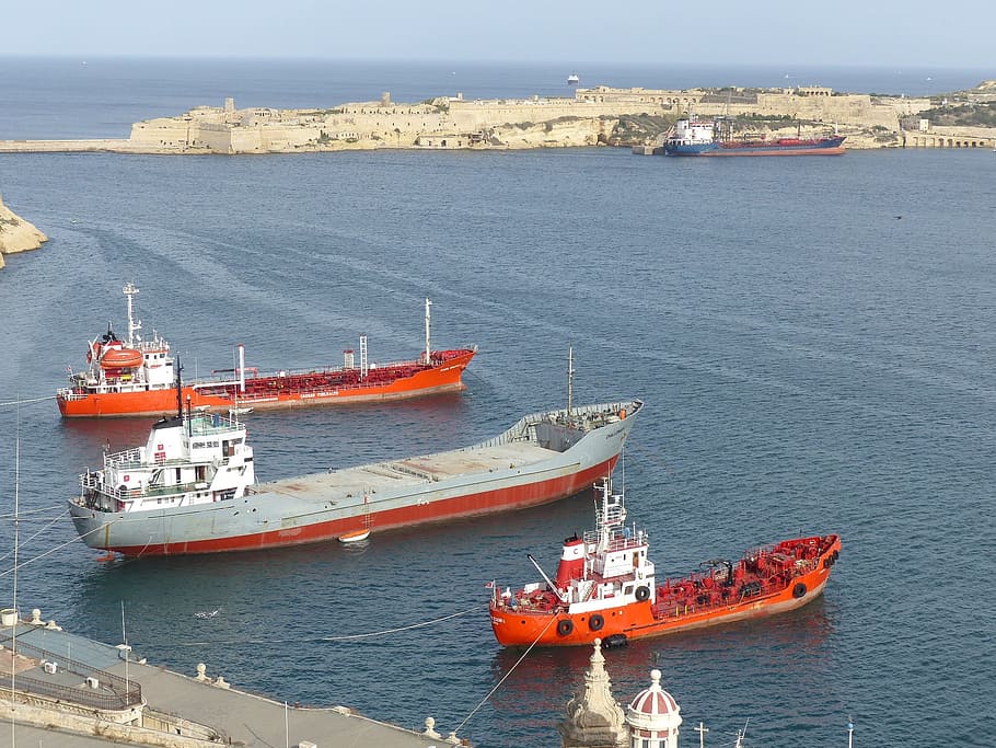 Ship, Port, Freighter, nautical vessel, transportation, sea HD wallpaper