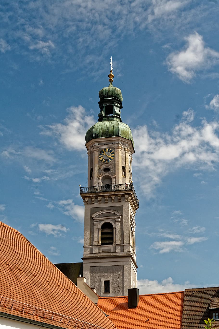 Steeple, Freising, Building, architecture, tower, city, high building HD wallpaper