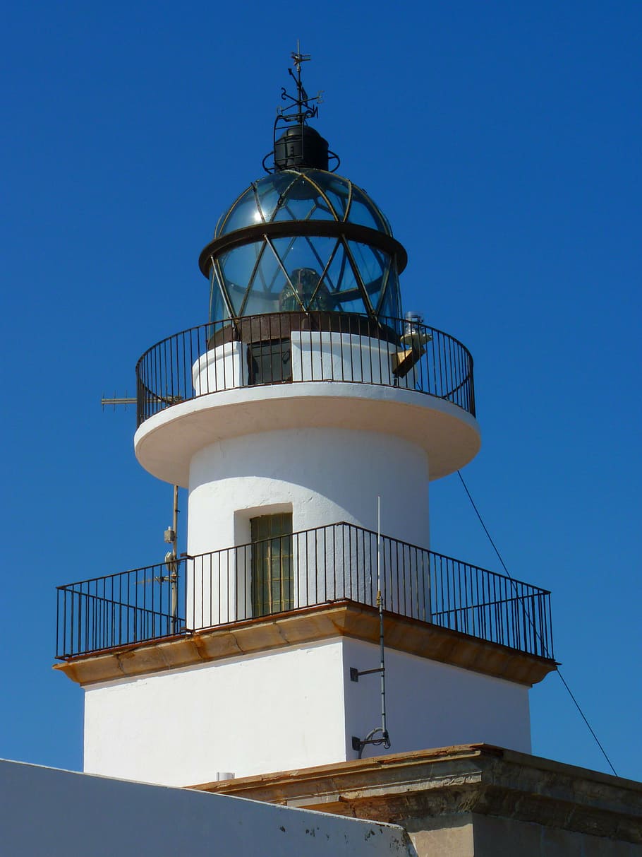 lighthouse, cap creus, spain, sky, building, beacon, architecture HD wallpaper