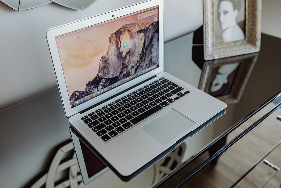 HD wallpaper: Silver Apple MacBook, computer, notebook, laptop ...