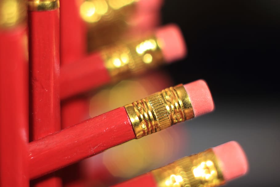 pencil, superglue, pointless, hexastix, eraser, writing, office HD wallpaper