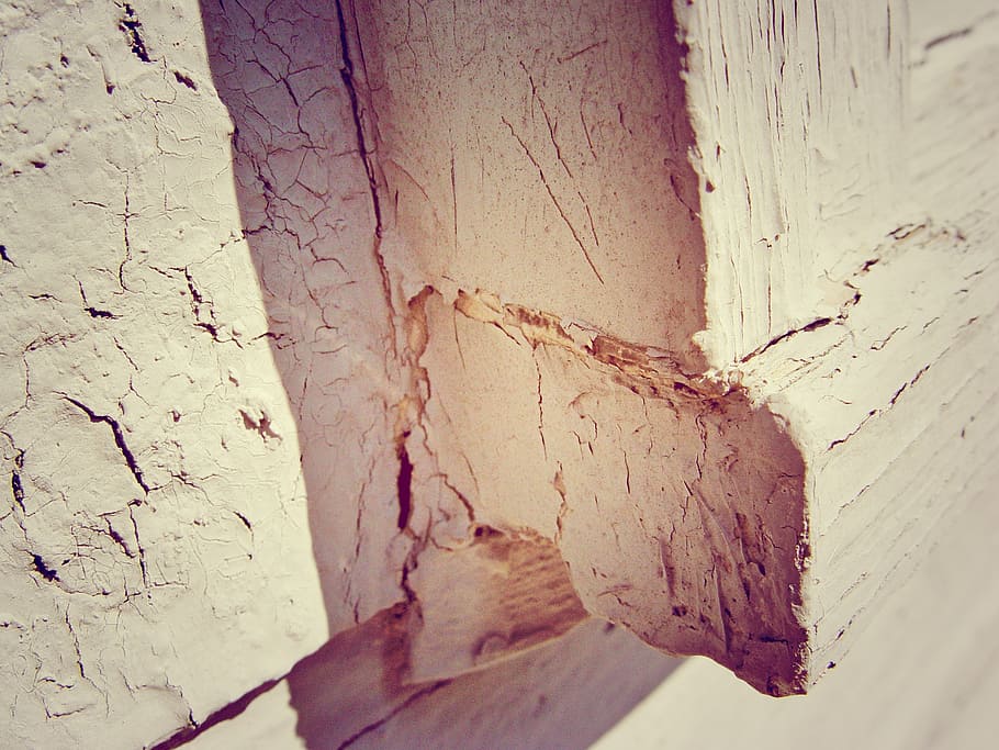 window, paint, wood, old, building, shadow, light, texture HD wallpaper