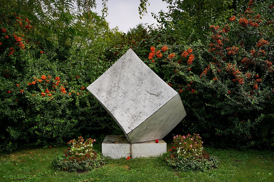 vienna's central cemetery, graves, tombstone, sad, austria, HD wallpaper