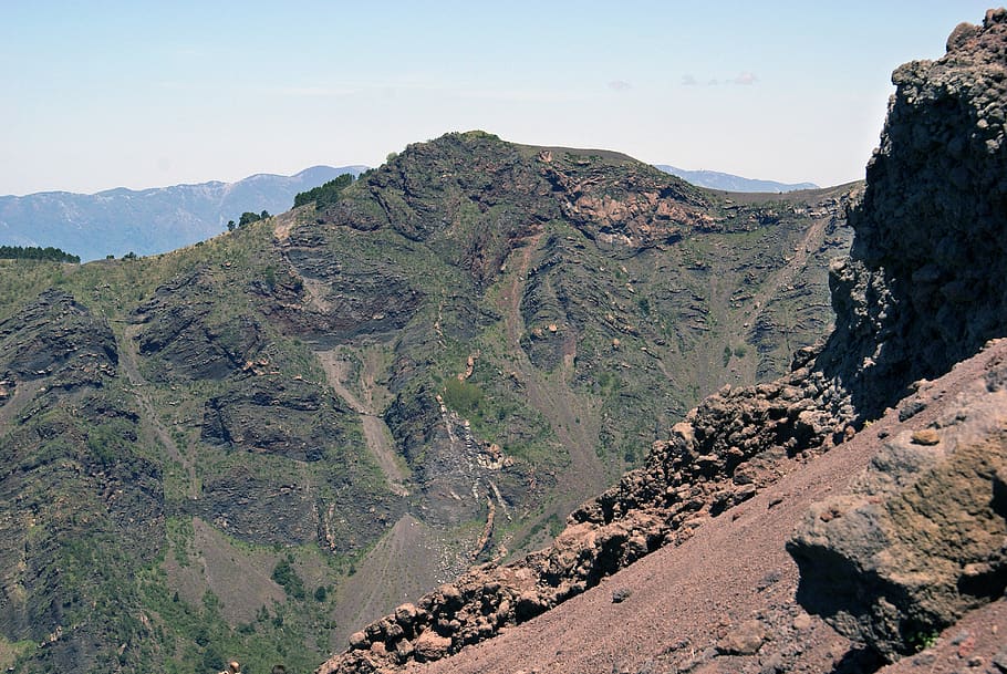vesuvius, the monte somma, naples, campania, italy, volcano