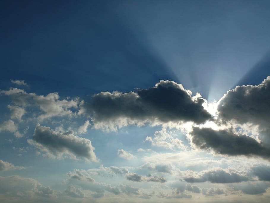 Form, Dark Clouds, clouds form, sky beams, cloud - sky, backgrounds HD wallpaper