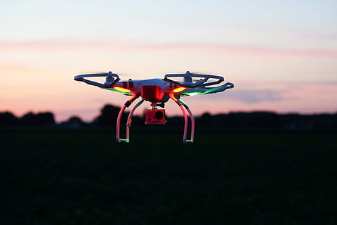 white DJI Phantom 3 Standard mid-flight, drone, quadcopter HD wallpaper