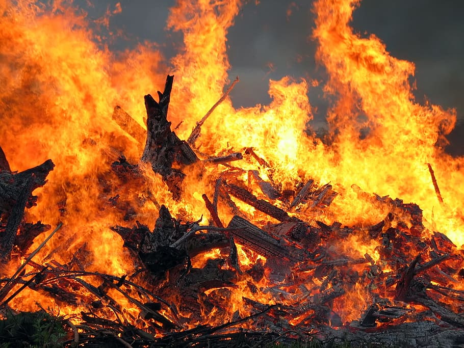fire, flame, easter fire, burning, heat - temperature, fire - natural phenomenon HD wallpaper