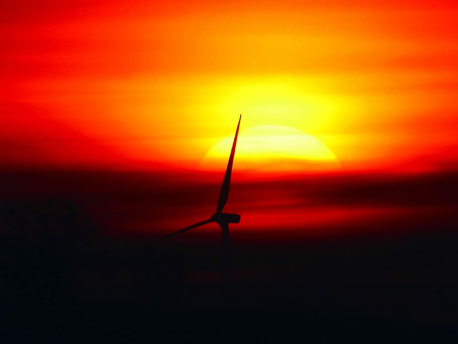 Sun, Sunset, Pinwheel, Wing, Back, Back Light, abendstimmung HD wallpaper
