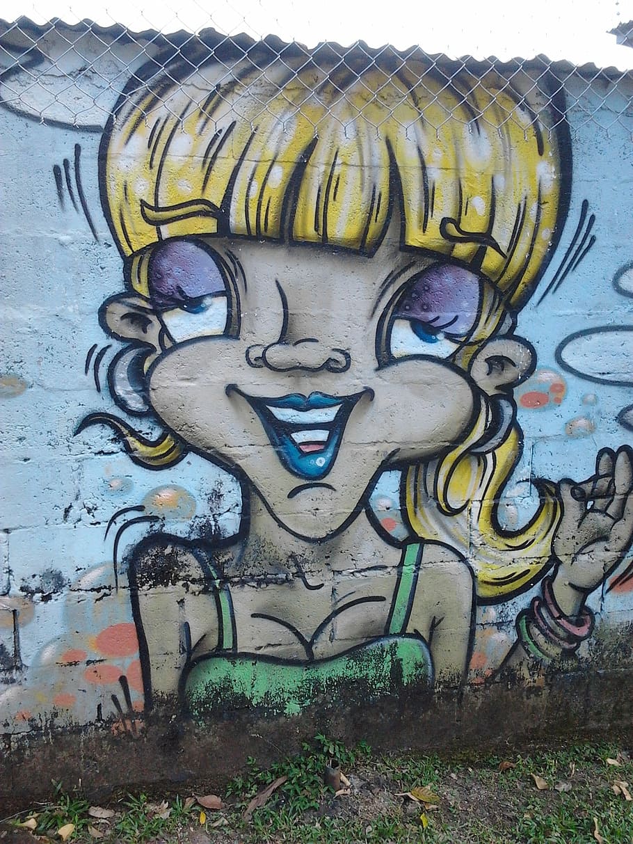 women, graffiti, wall, art and craft, creativity, representation HD wallpaper