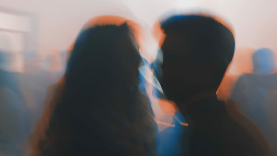 photo of woman beside man, couple, people, movement, motion HD wallpaper