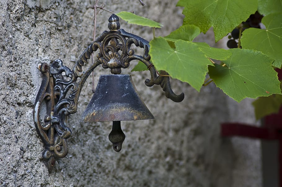 Bell, Metal, Ring, Metallic, Bronze, close, old, bimmeln, no people HD wallpaper
