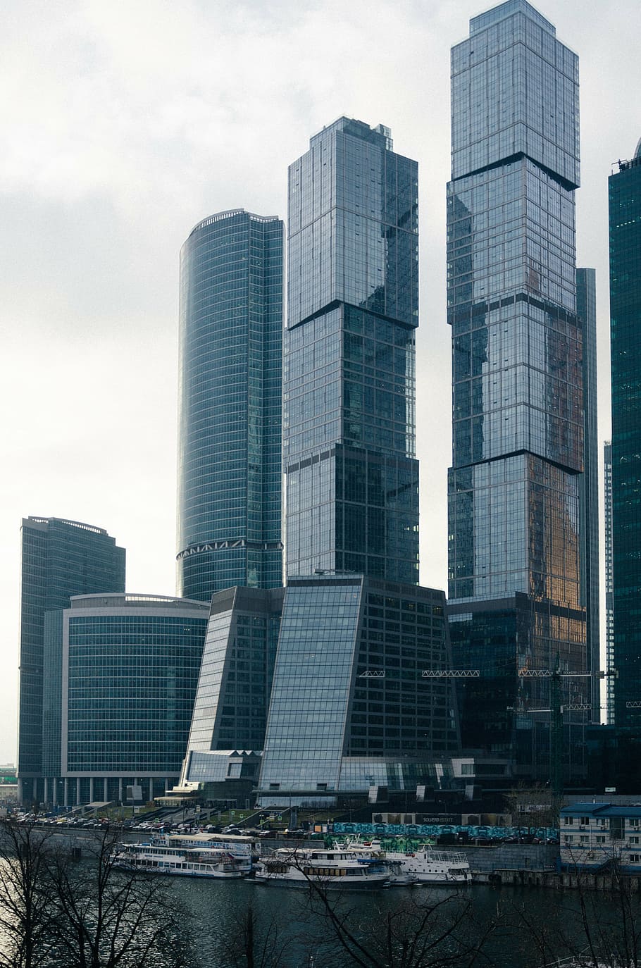 moscow city, russia, skyscraper, skyscrapers, tower, building, HD wallpaper