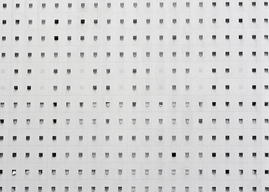 white high-rise building, architecture, wall, window, facade HD wallpaper