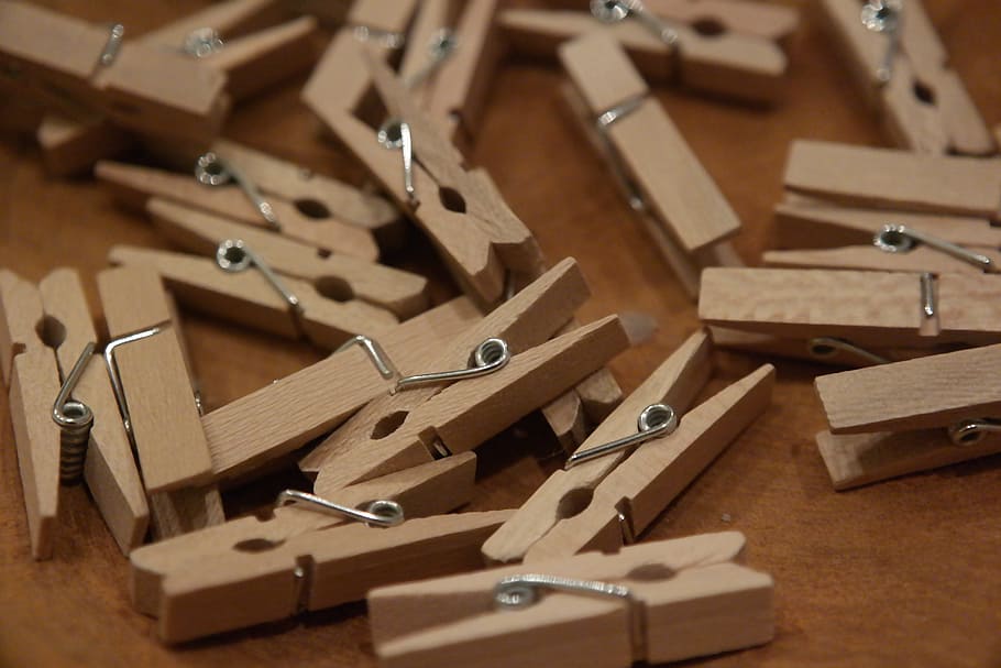 clothes peg, attaching, laundry, household, wood - material HD wallpaper
